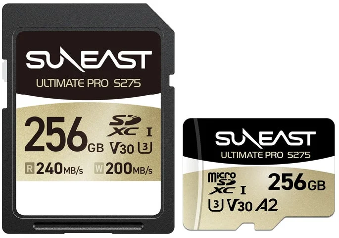 SUNEAST ULTIMATE PRO S275 GOLDシリーズのSDカードとmicroSDカー