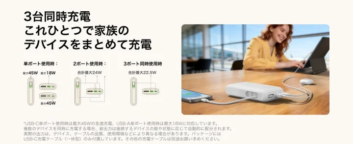 3台同時充電の仕組みと利用シーン