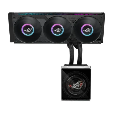 ROG STRIX SLC IV 360 ARGB LCD（ブラック）の正面全体像