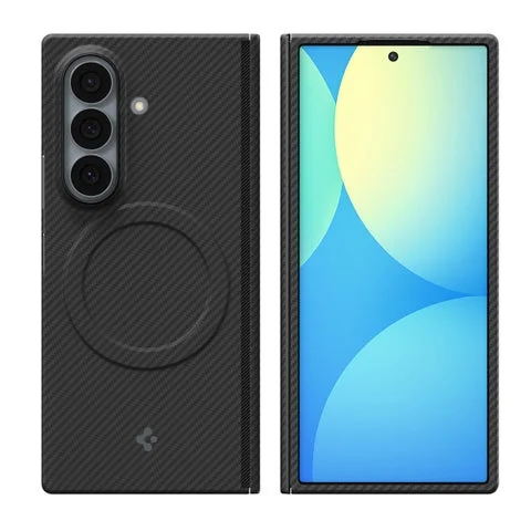 Galaxy Z Fold 8 Ultra Air Skin Aramid MagFitの背面と前面