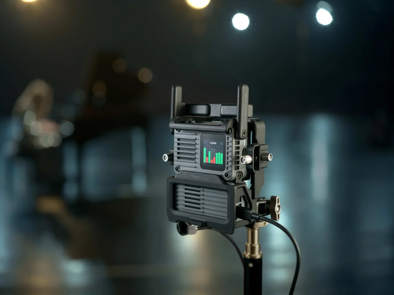 DJI SDR Transmission 2の受信機と送信機を接続したセットアップ例