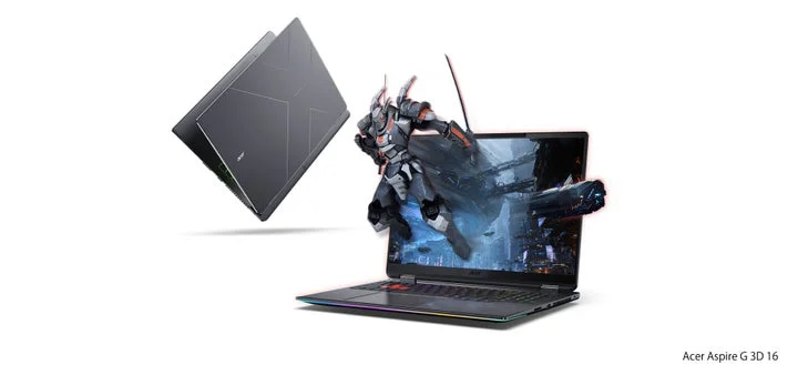 裸眼3D映像を投影するAcer Aspire G 3D 16