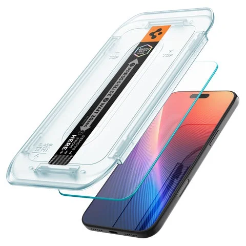 EZ FITガラスフィルムの貼り付けキットとiPhone