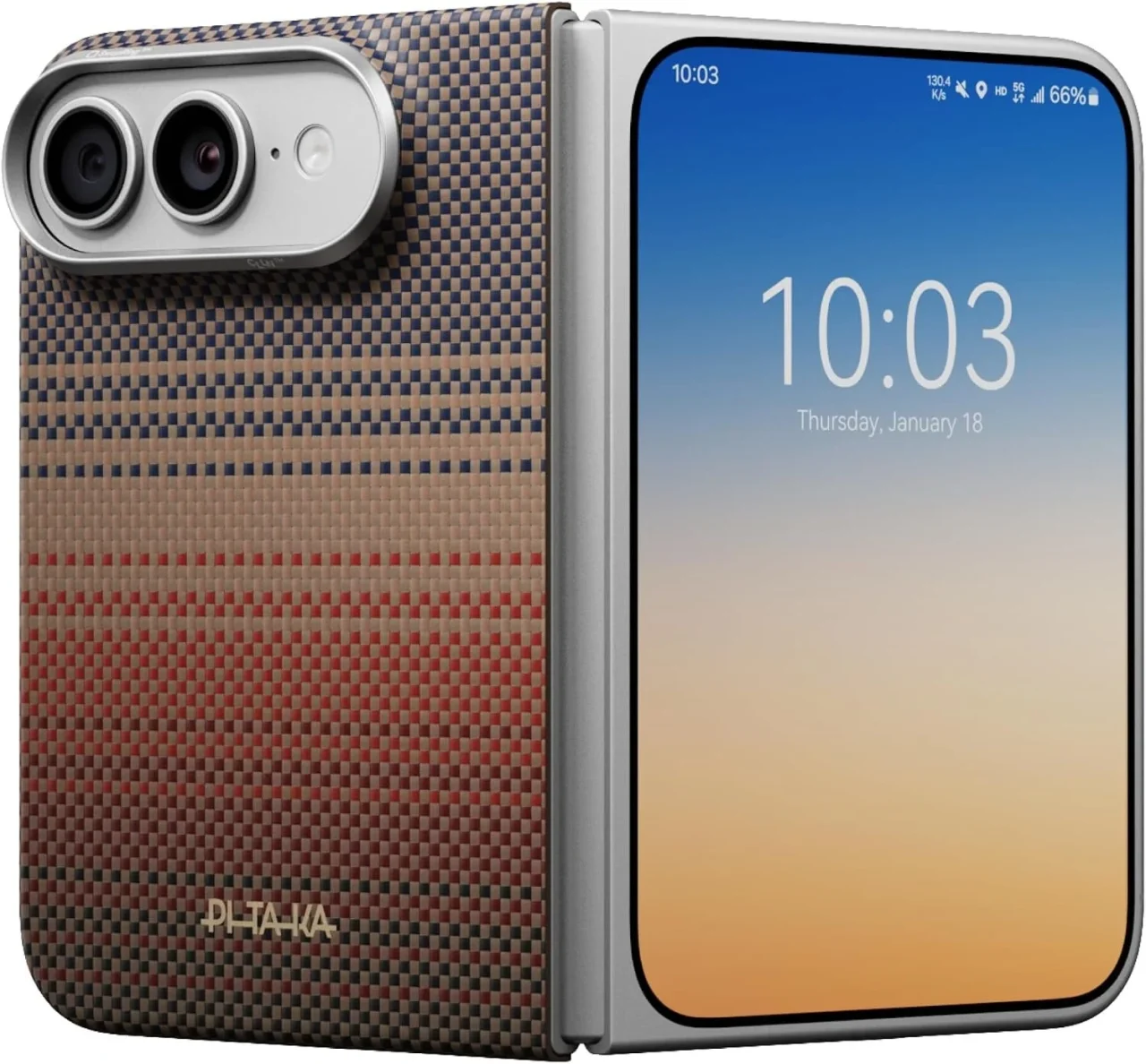 Edge Case（エッジケース）Sunset（サンセット）の折りたたみ型iPhone用ケース