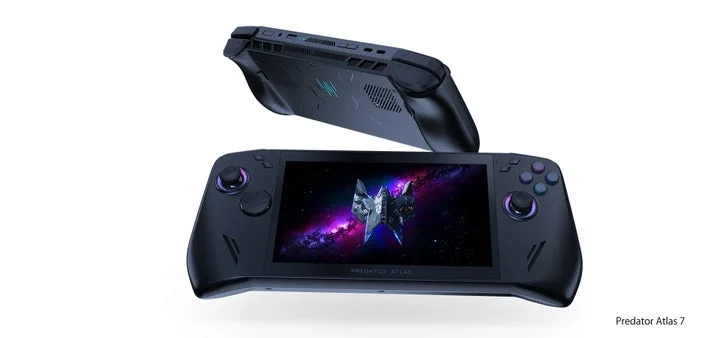 Predator Atlas 7の本体と背面デザイン