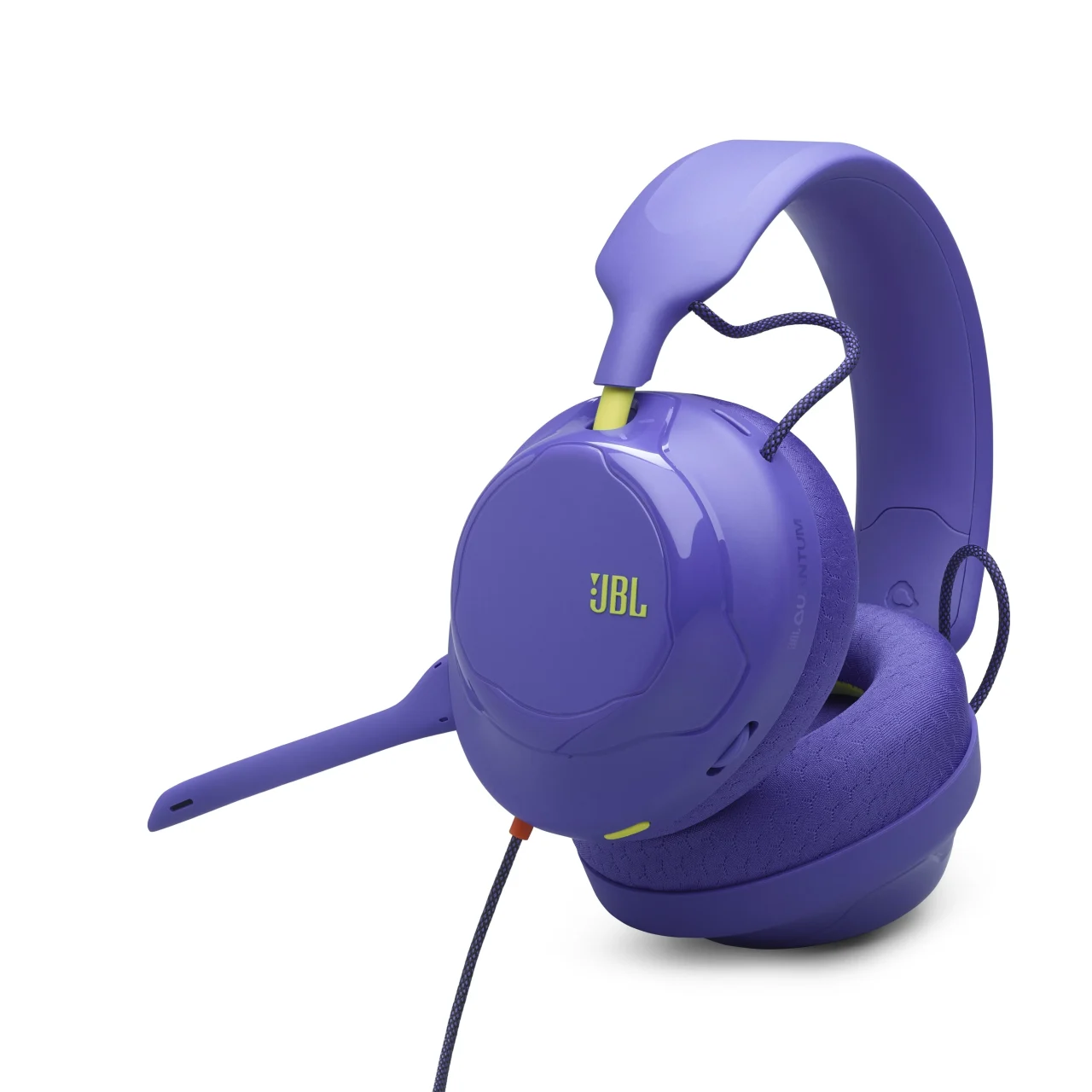 JBL Quantum 120パープルカラーのヘッドセット外観