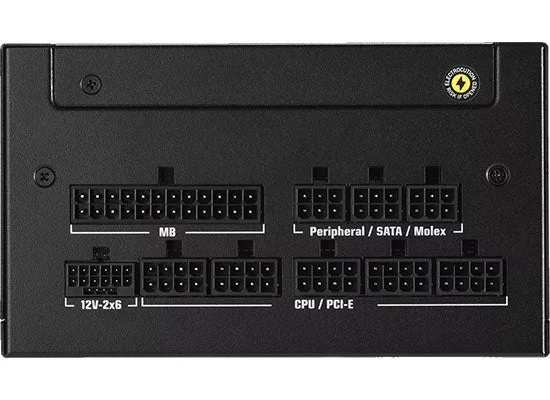 TUF-GAMING-1200Pの背面コネクタ部