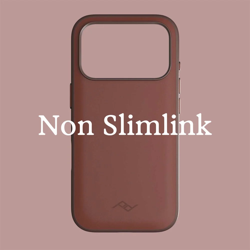 ピークデザイン ノンスリムリンク対応のブラウンレザー調スマートフォンケース