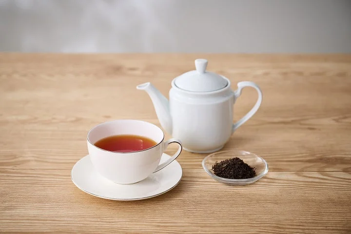 紅茶を淹れる準備の様子