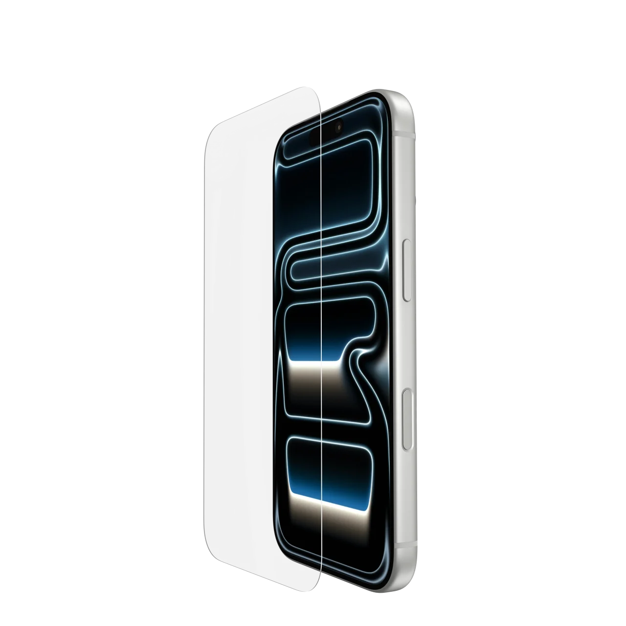 ScreenForce UltraGlass 2 強化ガラス保護フィルムのiPhone装着イメージ