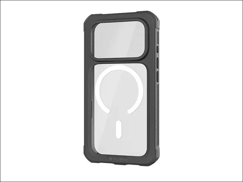 PGYTECH 防水撮影ケース (iPhone 17 Pro Max用 / ミッドナイトブラック) の背面