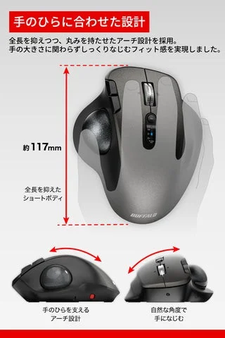 マウスの形状とアーチ設計の詳細図