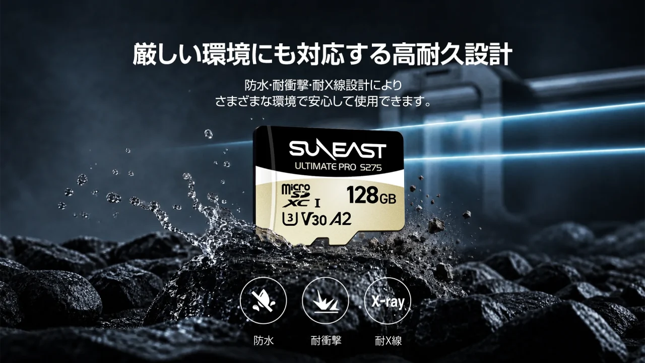 SUNEAST ULTIMATE PRO S275 Seriesの防水・耐衝撃・耐X線設計