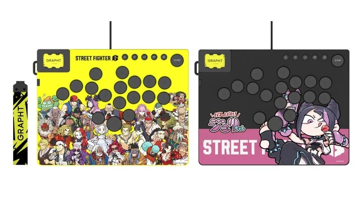 ストリートファイター6コラボモデルのYEAR 3集合イラストとジュリちゃんデザイン
