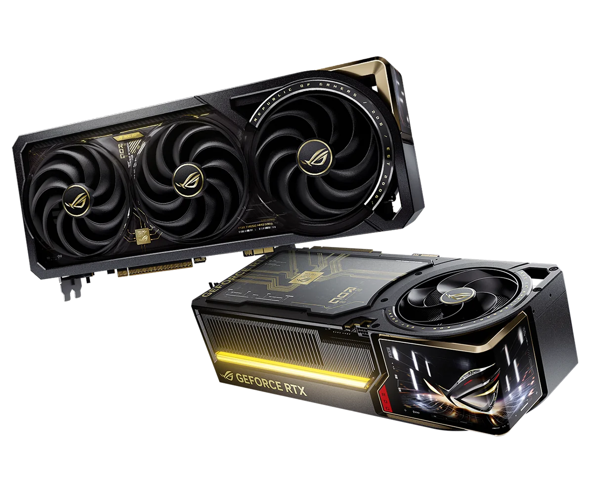 ROG Astral GeForce RTX 5090 Edition 20のファンとディスプレイ面