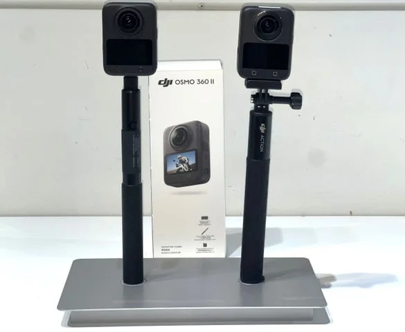 店舗で展示されているDJI Osmo 360 IIの機材