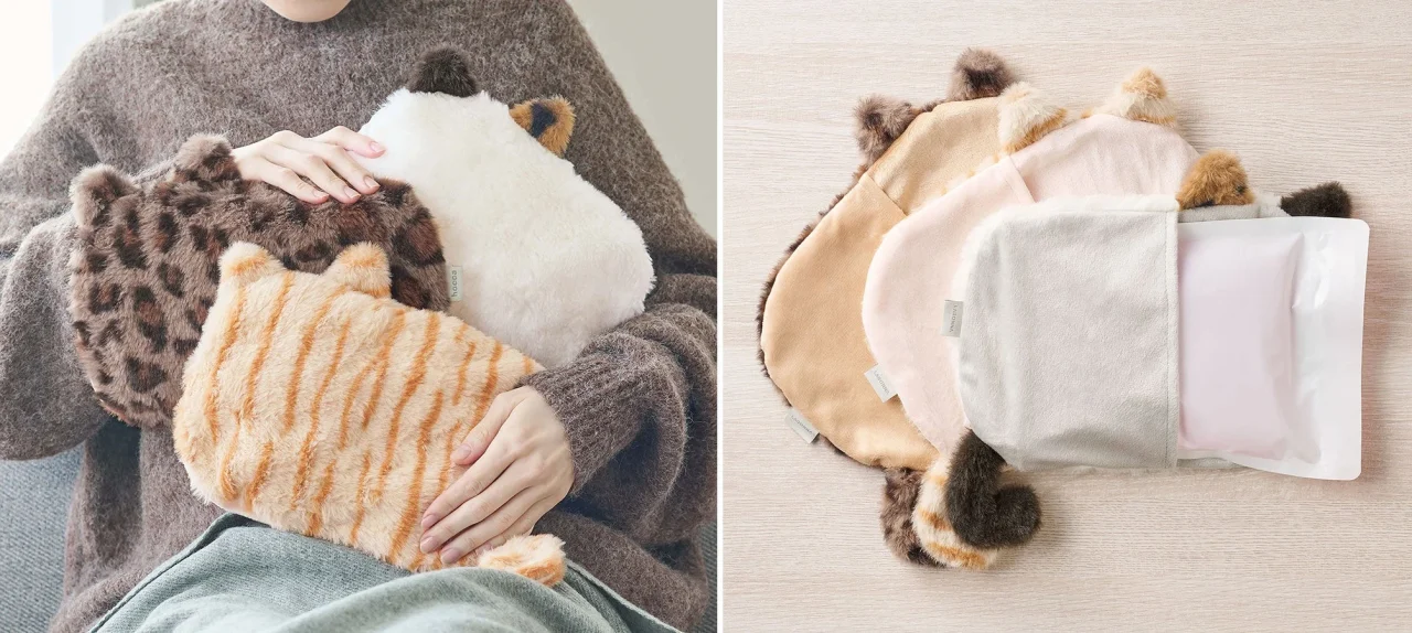 レンジですぐにホッカホカ ジェル湯たんぽ hocca ねこ