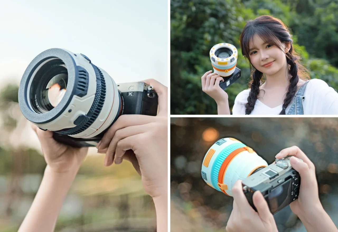 カスタムアーマーを装着したNeo AF 85mm f/1.8のカラーバリエーション
