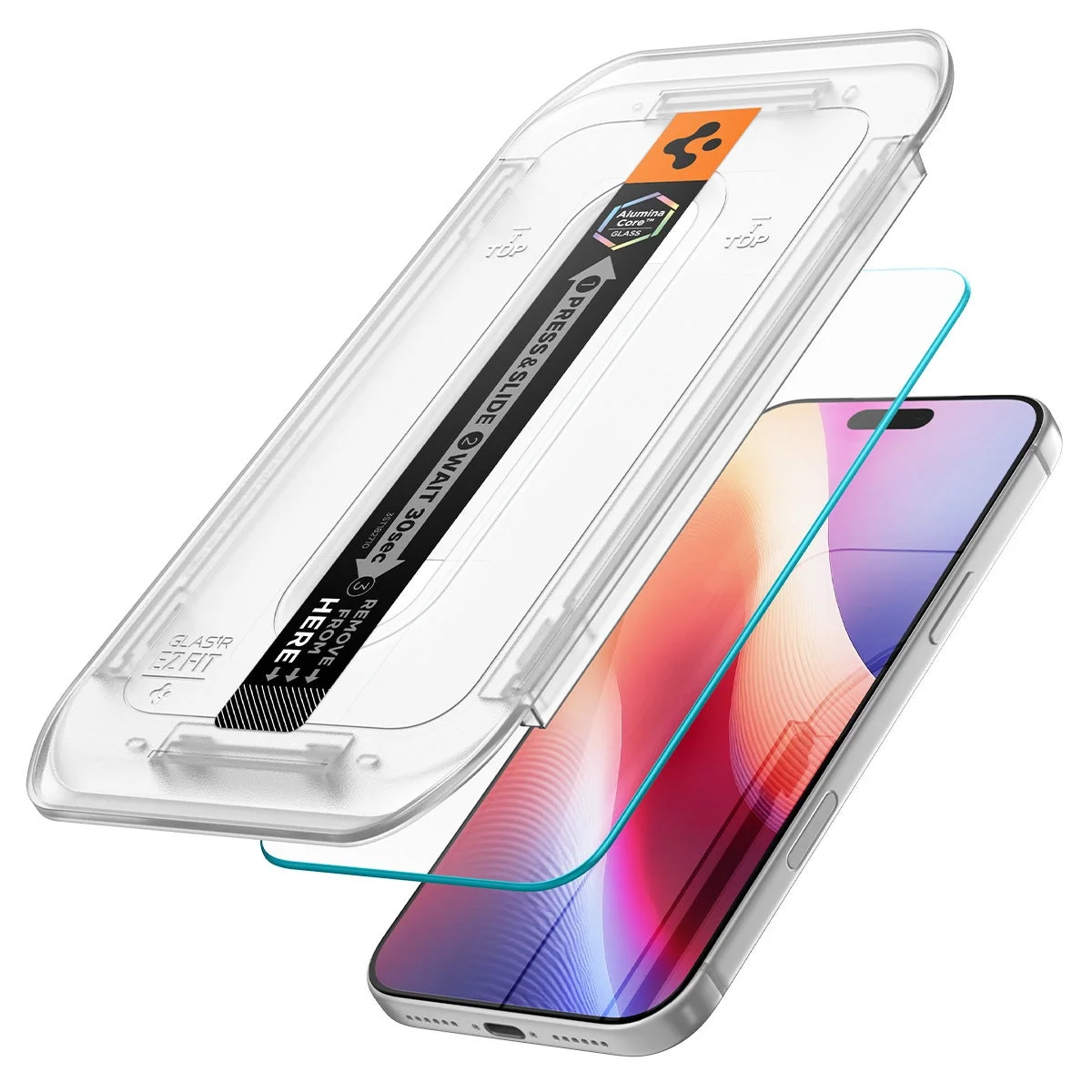 EZ Fit Proの強化ガラスフィルムと貼り付けキット、iPhone