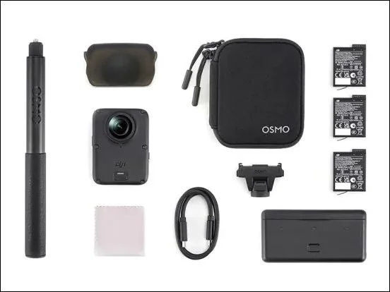 DJI Osmo 360 II アドベンチャーコンボの付属品一覧