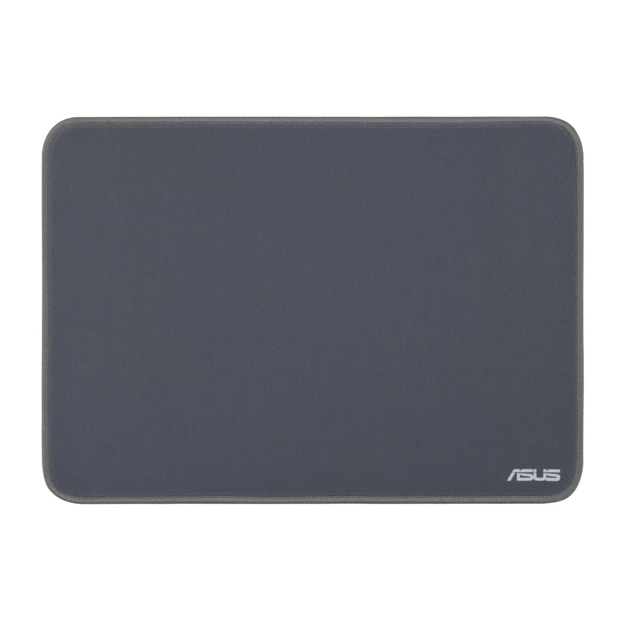 ASUS PS102 Mouse Pad A4サイズ グレー。角丸の長方形で右下にASUSロゴ。