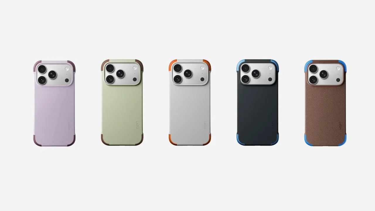 iPhone 18シリーズ用MagSafe対応バイカラーケースの5色のカラーバリエーション
