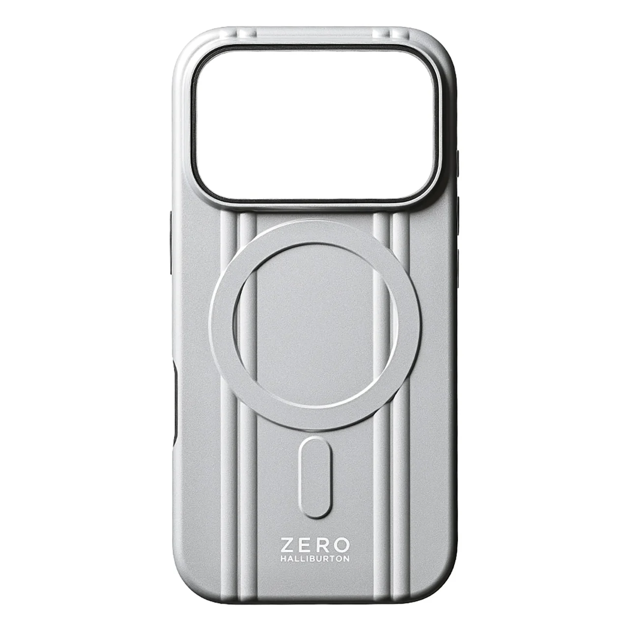 ZERO HALLIBURTON Hybrid Shockproof Case for iPhone 18 Pro/17 Pro Matte Silver