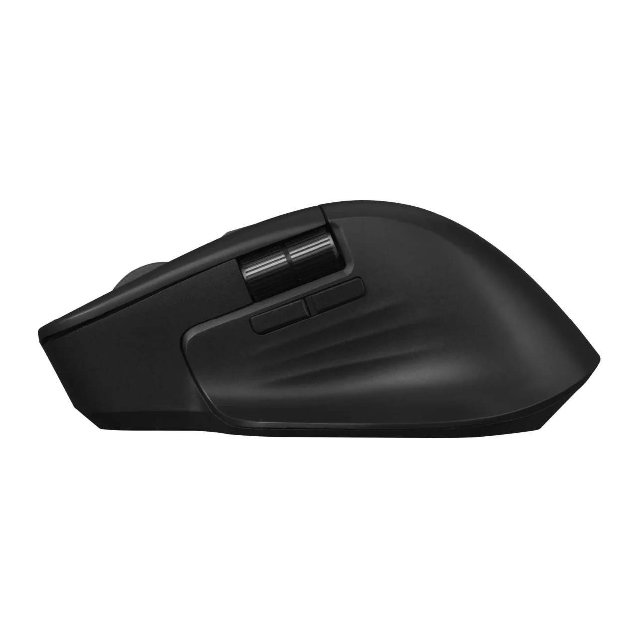 ProArt Mouse MD301のブラックエアロライトカラーの側面とホイール部