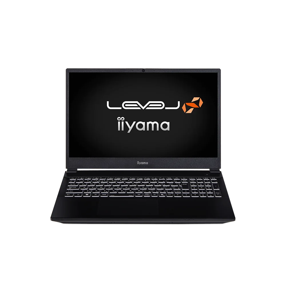 正面から見たiiyama LEVEL∞ゲーミングノートPC