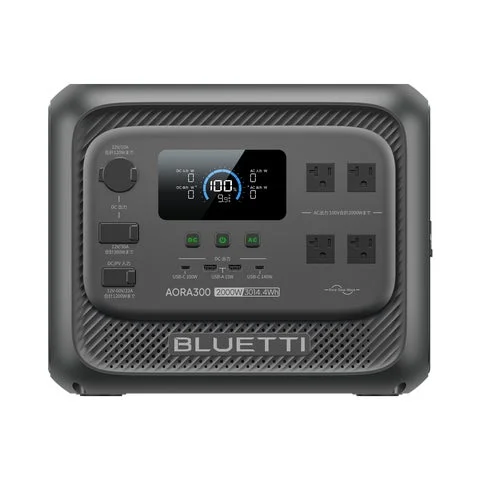 BLUETTIのポータブル電源「AORA 300」本体の正面図