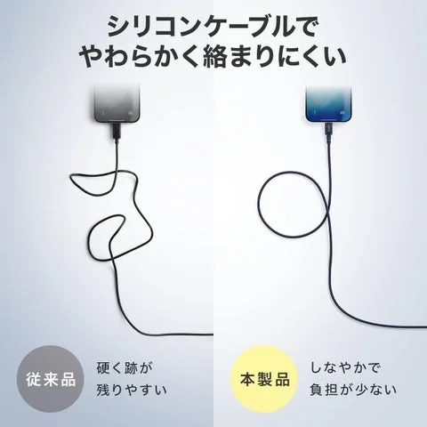 従来品と本製品の絡まりにくさの比較