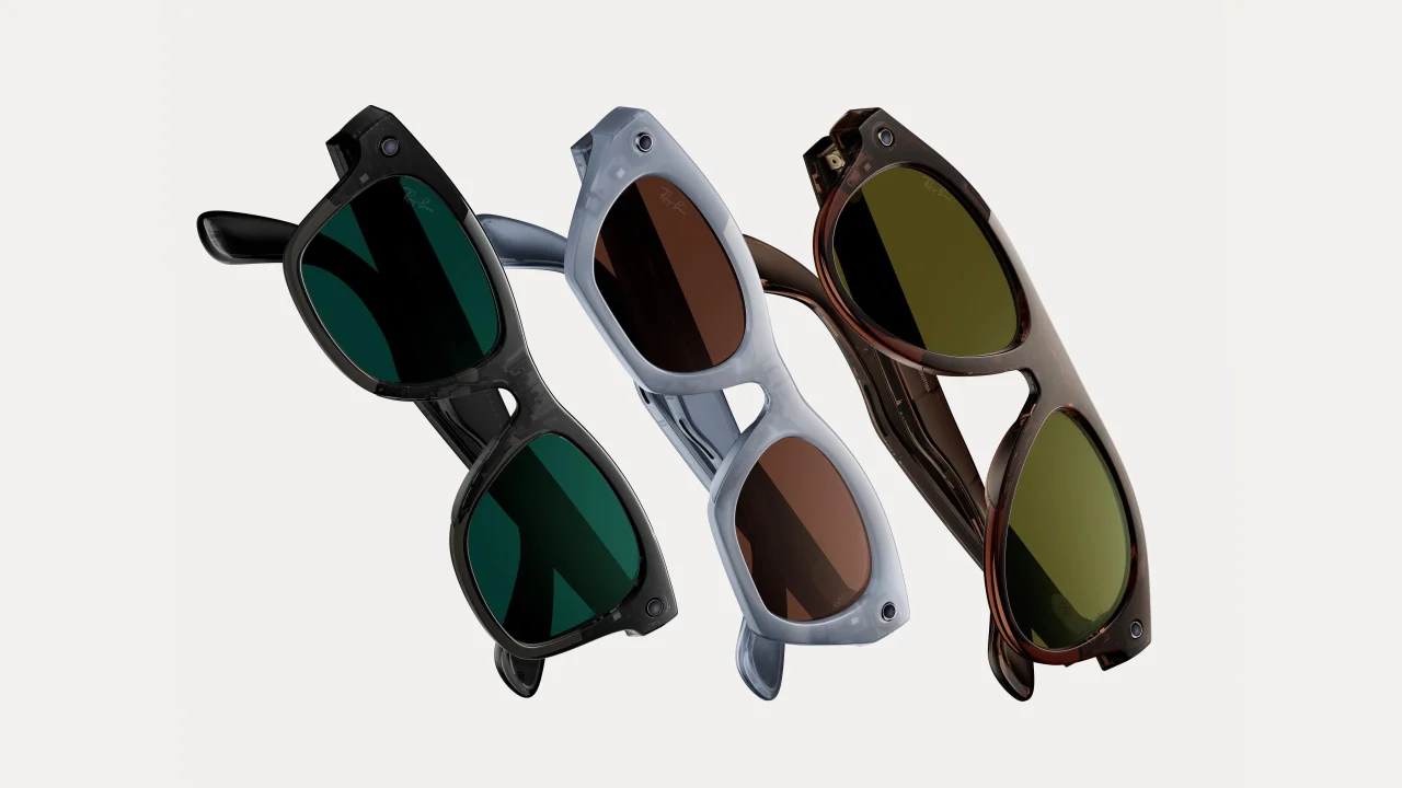 Ray-Ban Meta(Gen 3)の3色展開のAIグラス