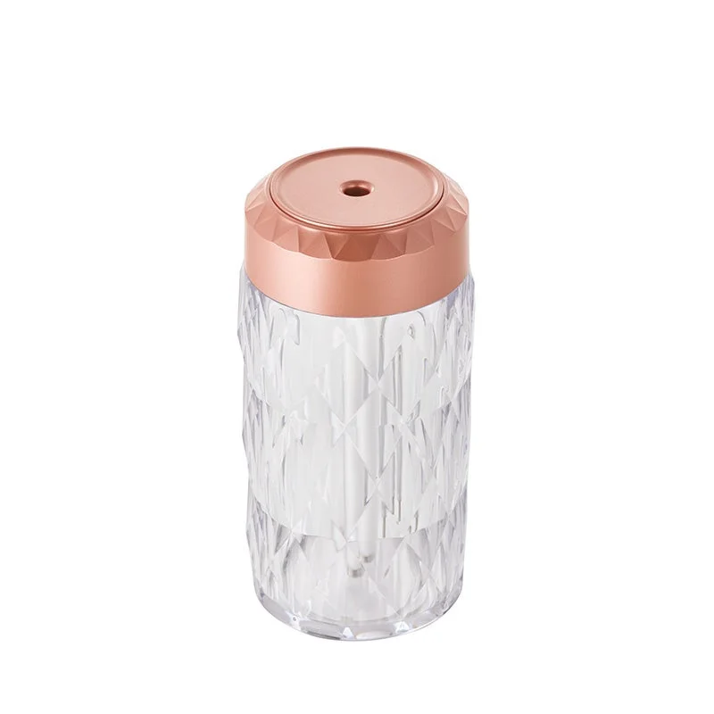 Mistal with Toffyパーソナル加湿器 レッドゴールド、カットガラス調の水タンク