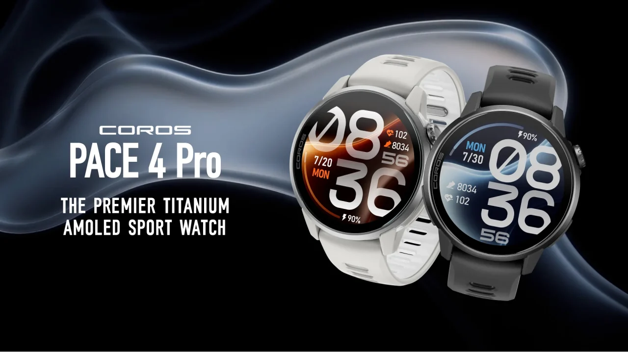COROS PACE 4 Proのホワイトとブラックモデルの製品ビジュアル