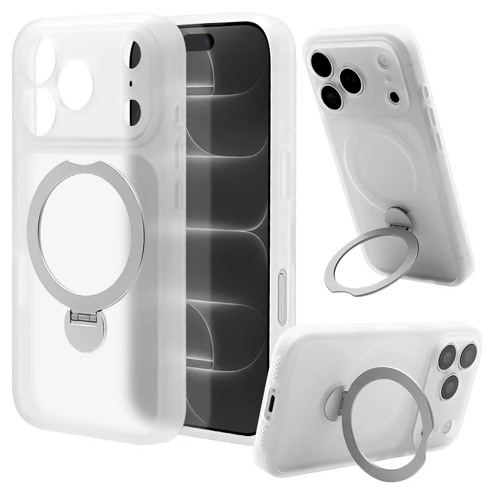 ZEROSAFE Shaft iPhone 18 Pro / 17 Pro フロストホワイトの背面ケースとリング