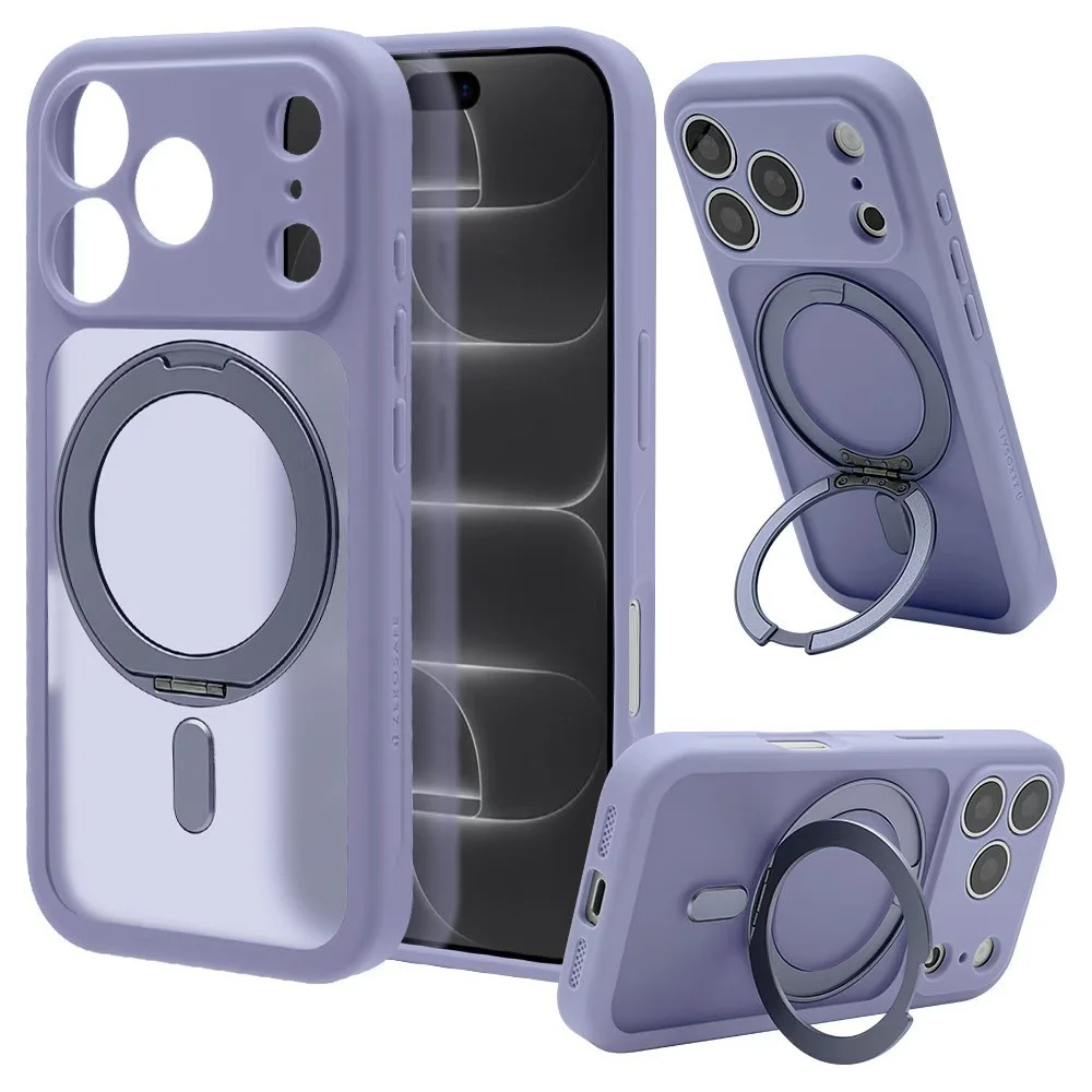 ZEROSAFE Circle iPhone 18 Pro / 17 Pro フロストブルーのリング付きケース