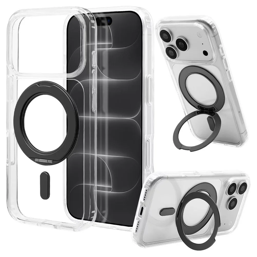 ZEROSAFE Circle クリア×ブラックのiPhone 18 Pro / 17 Pro用ケース