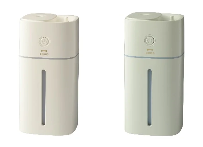 上部給水コードレス加湿器 EASY MISTのアイボリーとセージグリーンの2色