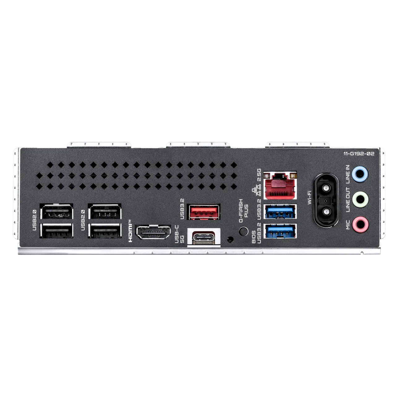 GIGABYTE B550 X EAGLE WIFI6Eの背面端子部