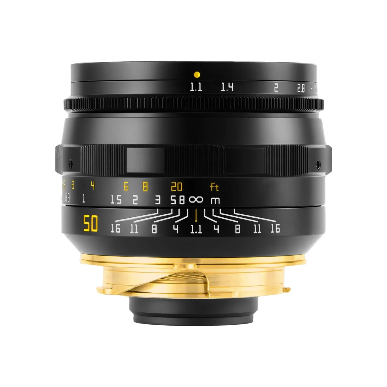 黒いSHOTEN「TRIBUTE 01 - LTM50mm f/1.1」の側面