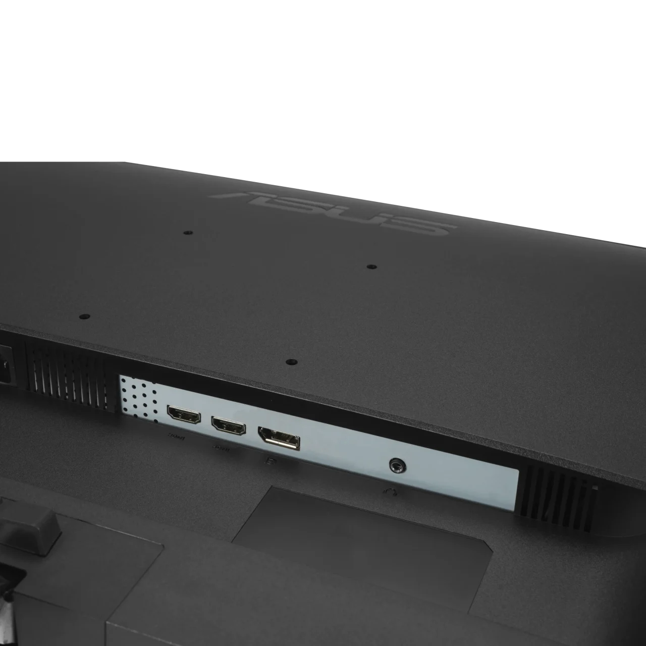 VA329QG3の背面ポート部。HDMIやDisplayPortなどの端子が確認できる。