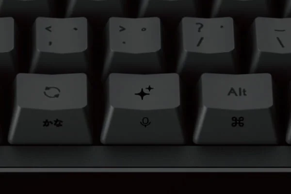LeggeroキーボードのAIアシスタントキーとマルチファンクションキーの印字