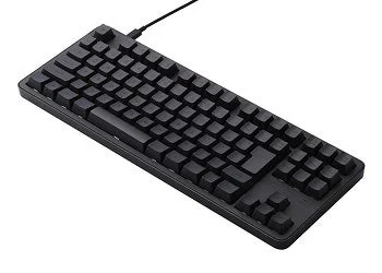Leggero TK-MC31UKLBKテンキーレス有線メカニカルキーボードの黒い本体