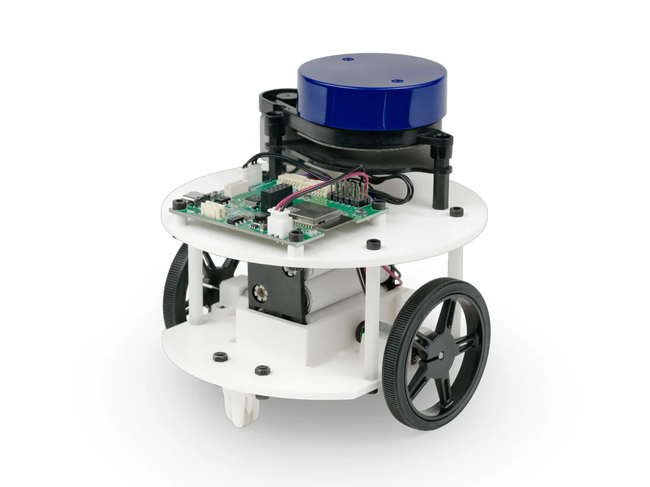 ライトローバー E32の白い二段フレームと青い上部LiDAR