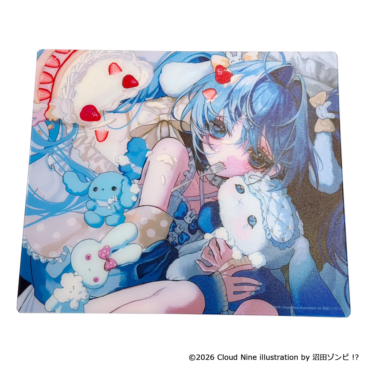 沼田ゾンビ!?氏 描き下ろし作品を印刷したガラスのマウスパッド
