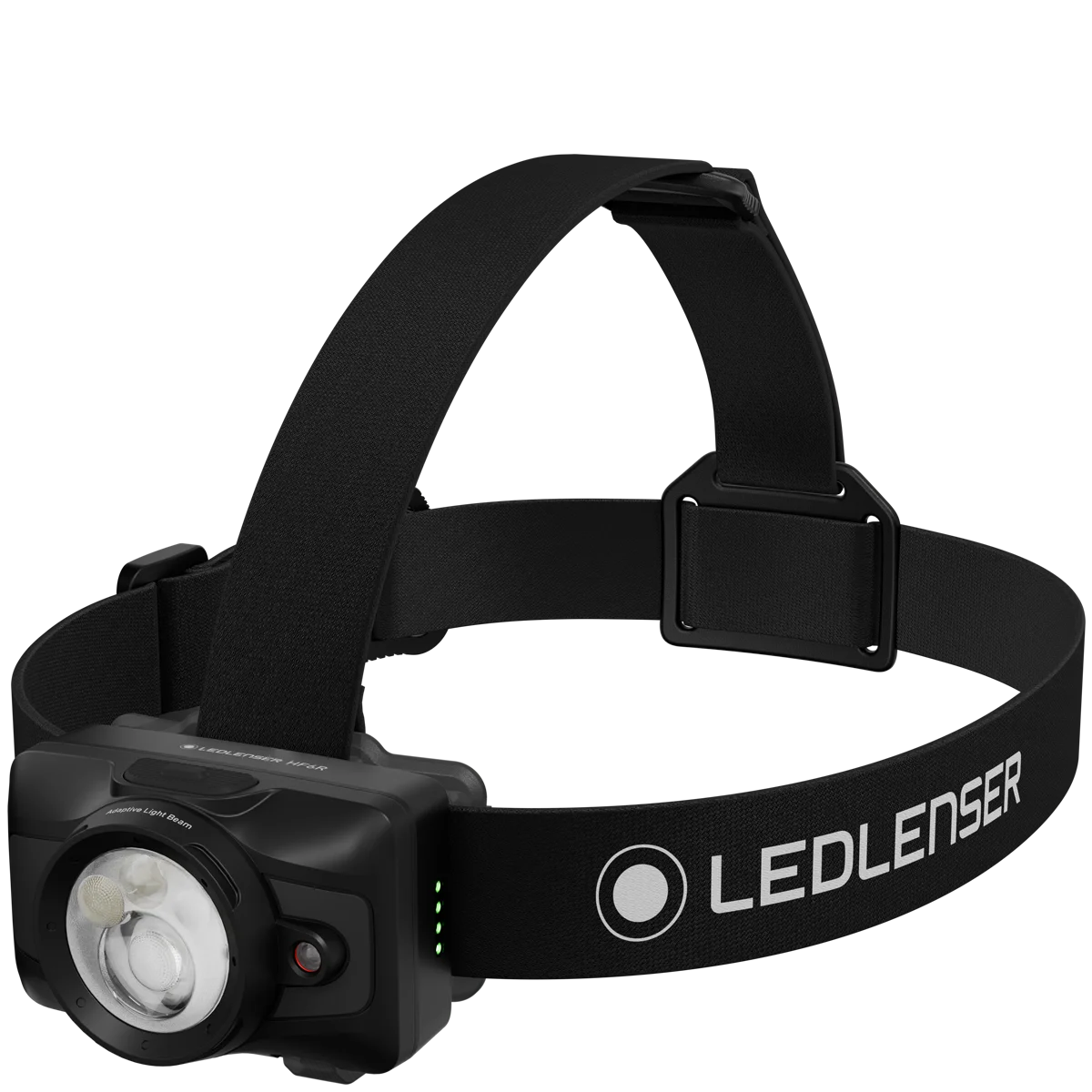 HF6R ヘッドランプ。黒いヘッドバンドにLEDLENSERのロゴが入る
