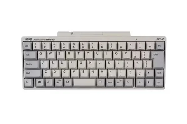 HHKB Professional HYBRID Type-S 日本語配列(刻印有モデル)の白系キーボード