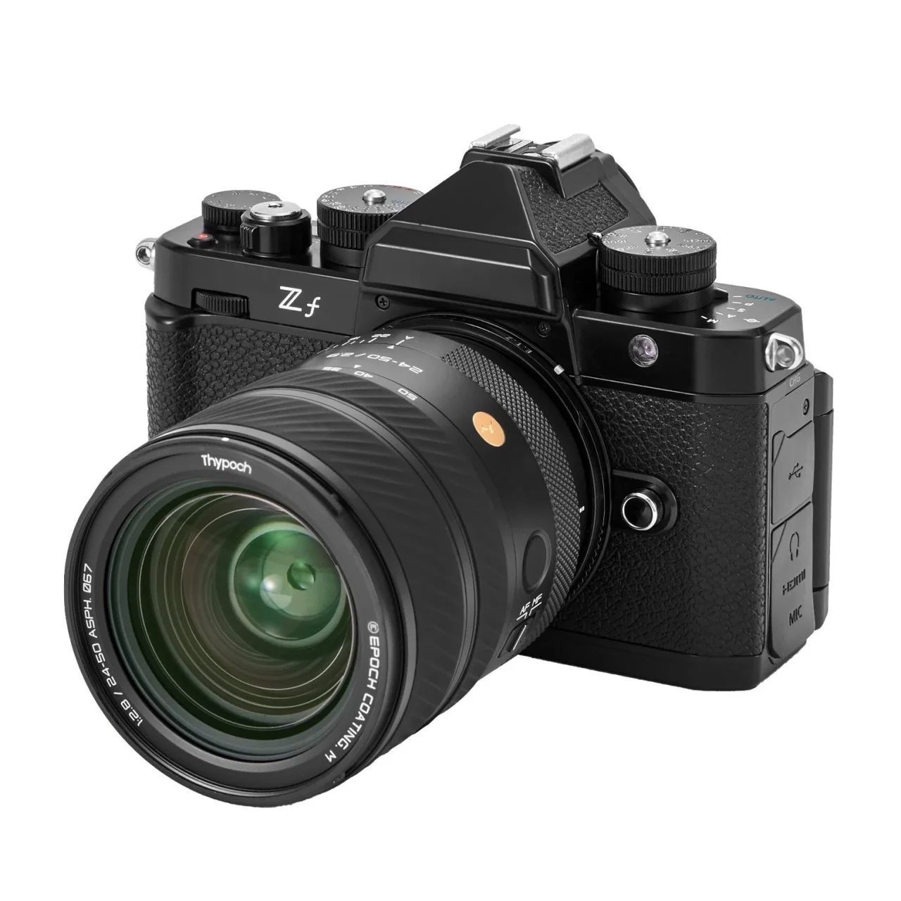 SHOTEN ETZを介しNikon Zfにレンズを装着した装着イメージ