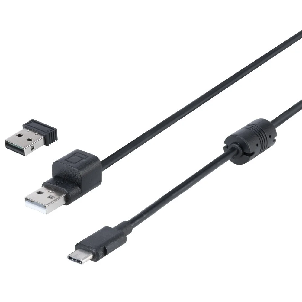 2.4GHzレシーバーとUSBケーブル(USB A to Type-C)