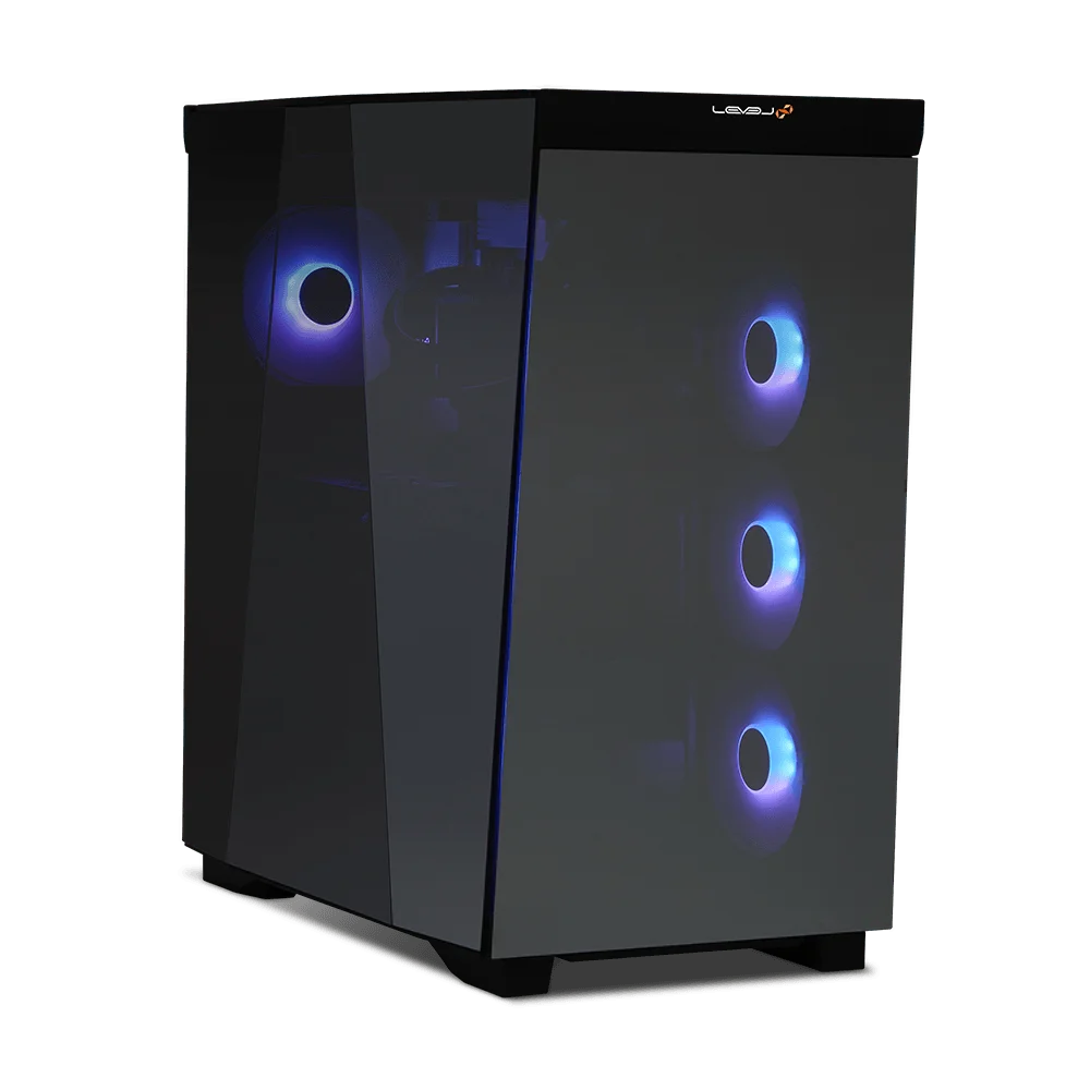LEVEL-RW85-LCR99Z-VKX [RGB Build]の青く光るファン搭載PC